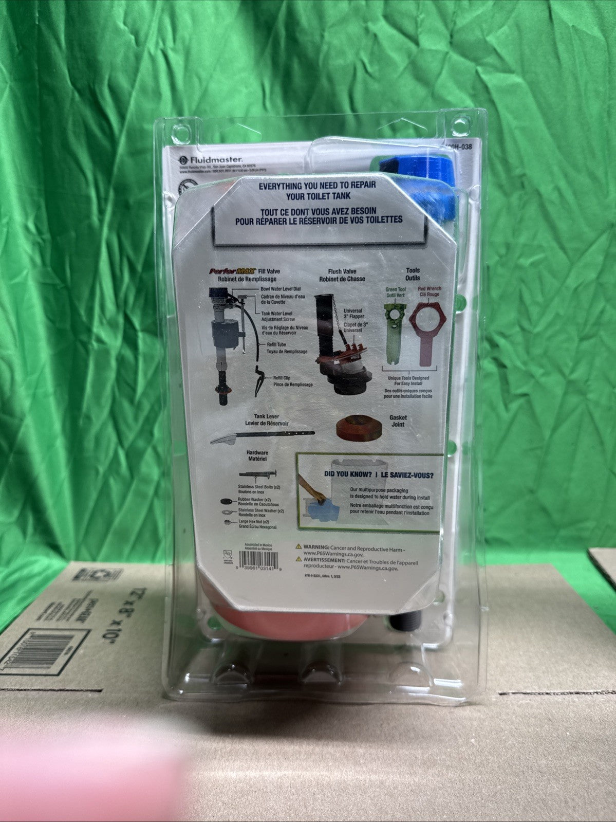 Fluidmaster Everything Toilet Repair Kit MultiColor 3 K-400H-038-T4