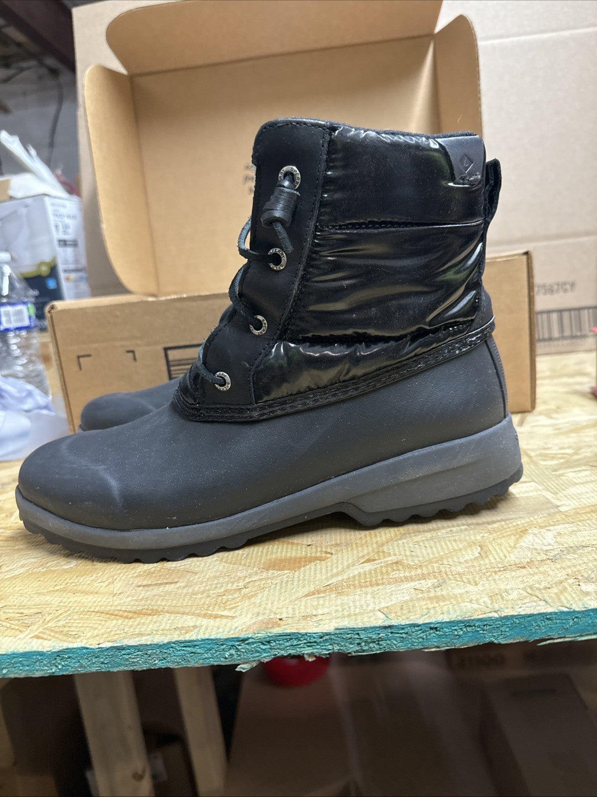 Sperry Women's Sperry, Maritime Repel Nylon Boot Black - 10