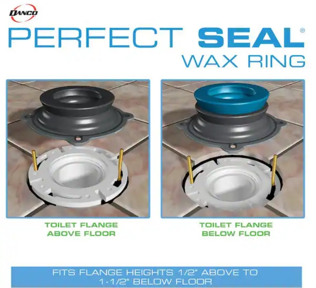 DANCO All-In-One Toilet Installation Kit 10879 Perfect Seal Zero Cut Bolts