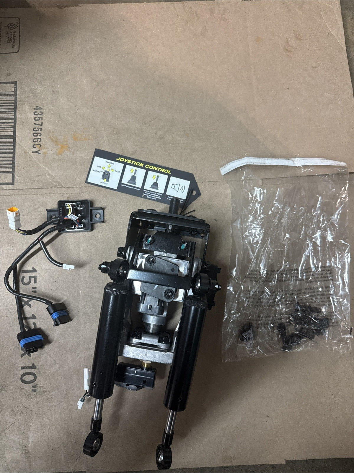 Joystick Assy w/ Sensors & Mixing Board . Ryobi Z42Li, Z54Li 80v Zero Turn Mower