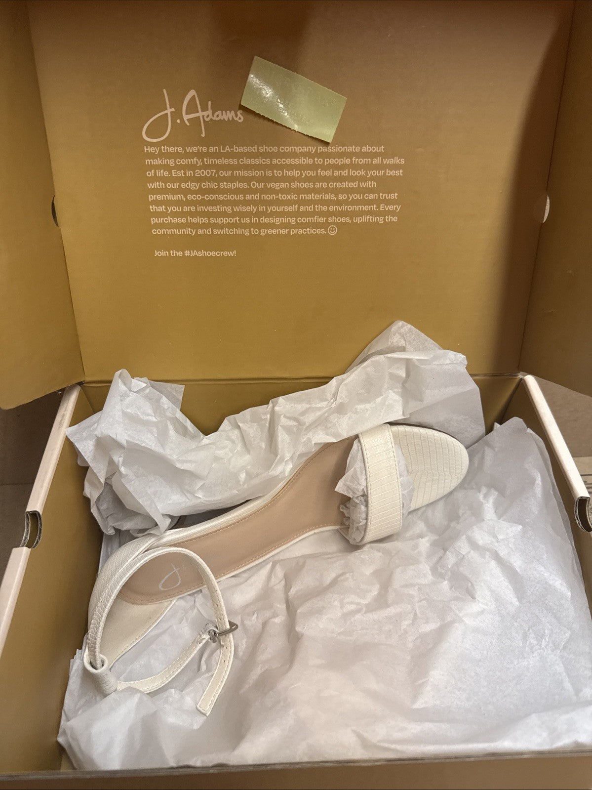 J Adams Women’s 6.5 white stiletto Wedding Summer heel bridal shoes Leather