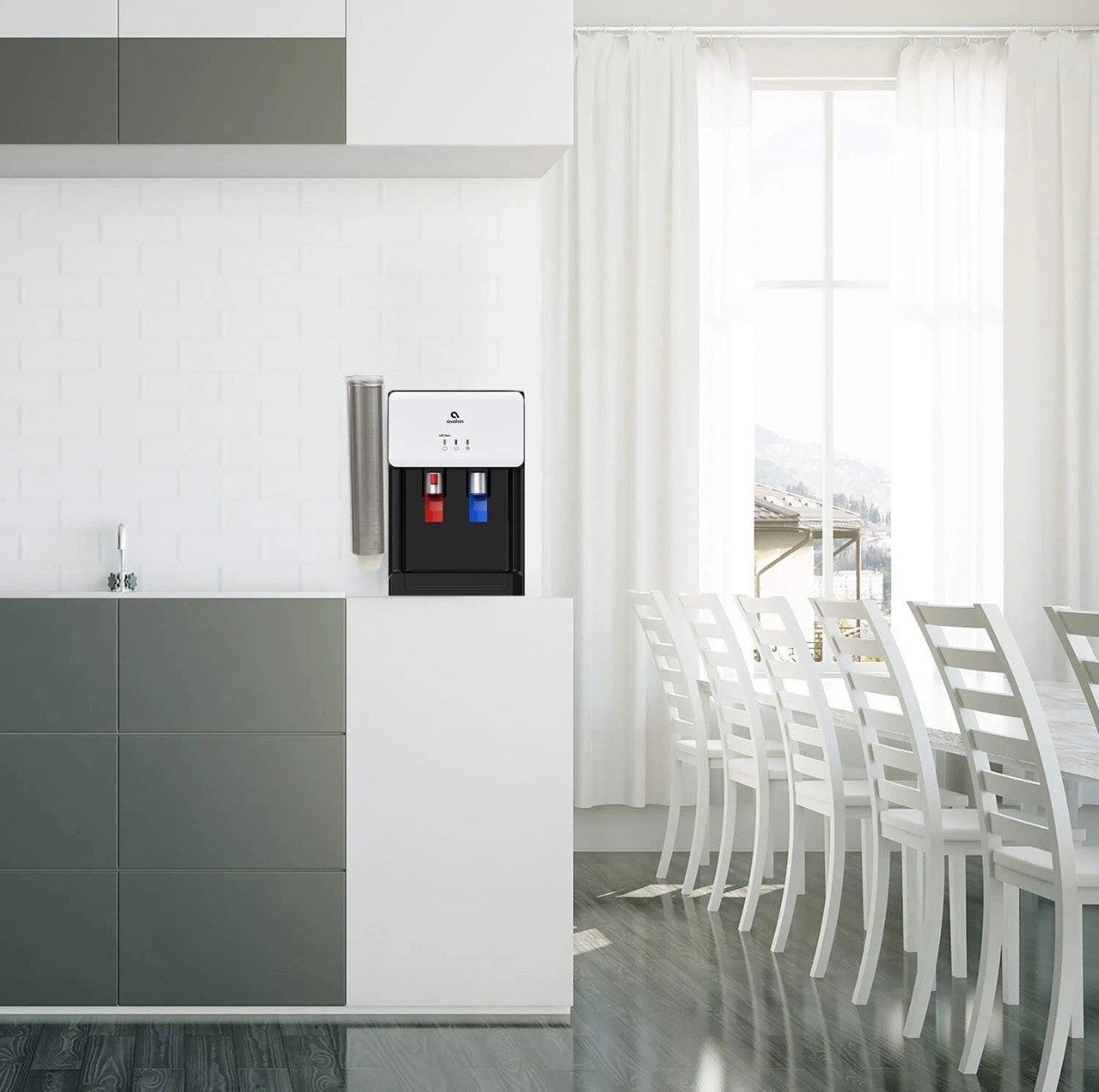 Compact Adjustable Stainless Steel Cup Holder - Fingerprint Resistant Design