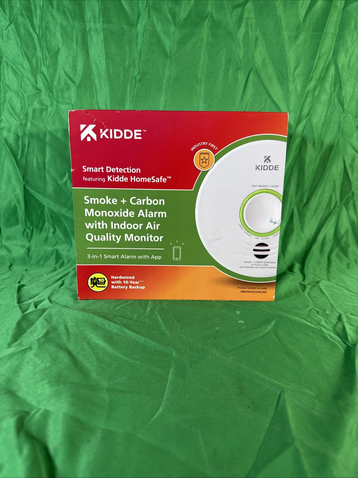 Smart Hardwired Smoke and Carbon Monoxide Detector, Indoor Air Quality Monitor a