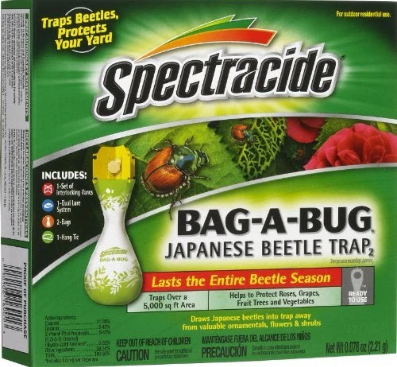 6 Pack Spectracide Bag A Bug Japanese Beetle Trap 16901