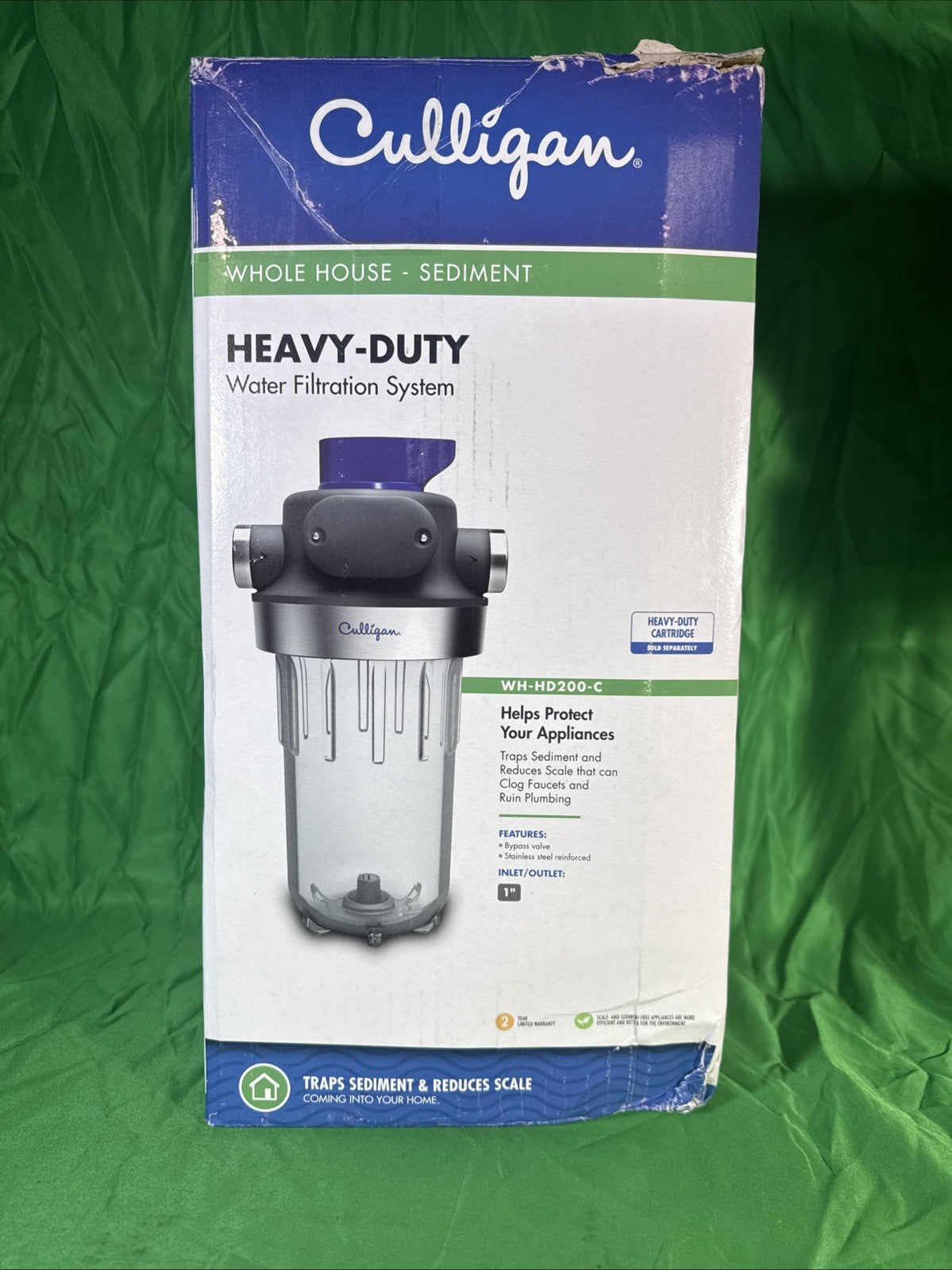 Culligan WH-HD200-C Whole House Heavy Duty Filtration System 1" Inlet / Outlet