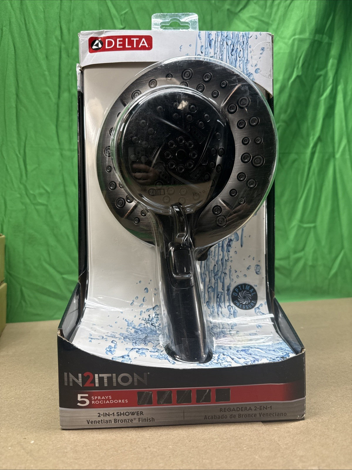 Delta In2ition 5 Spray 1.75 GPM Wall Mount Dual Shower Heads Venetian Bronze