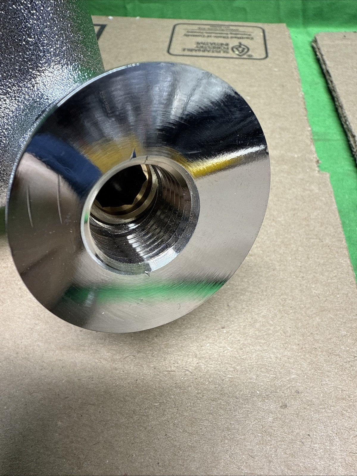 T&S Brass Service Sink Faucet Wall Mount 8" Center Built In Stop Chrome Industri