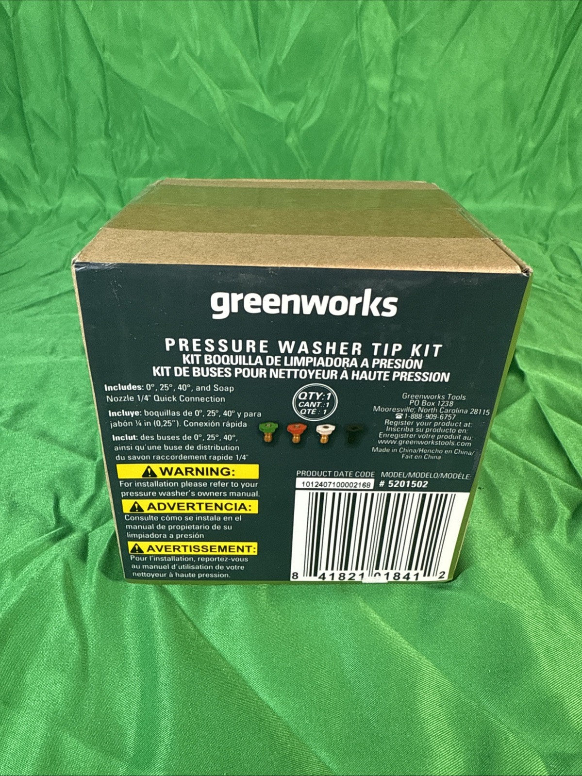 Greenworks Universal Pressure Washer Nozzle Tips 5201502