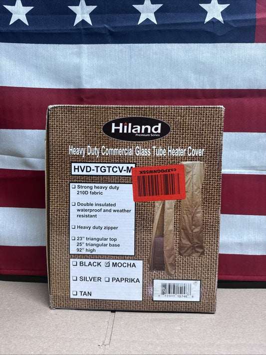 Hiland Heavy Duty Waterproof Triangle Glass Tube Heater Cover HVD-TGTCV-M Mocha