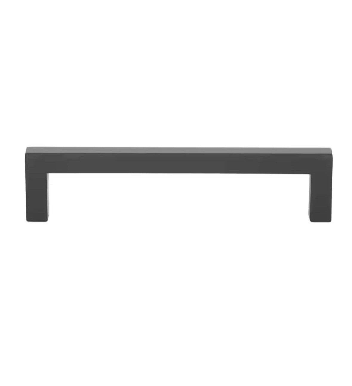 *50* 5 in. Matte Black Solid Square Cabinet Bar Drawer Center-to-Center Pulls