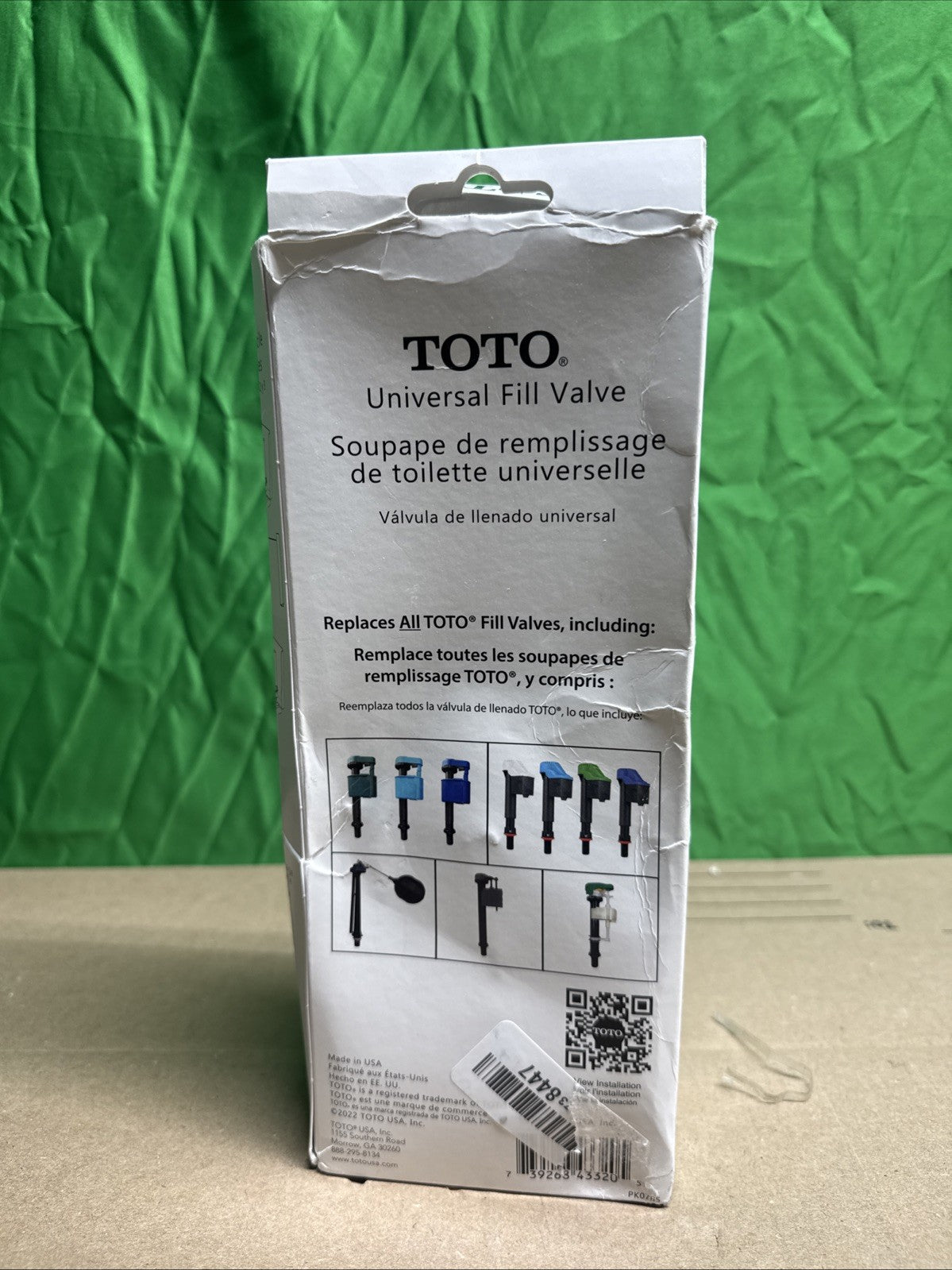 TOTO Universal Adjustable Replacement Toilet Fill Valve Assembly Model TSU99AXR