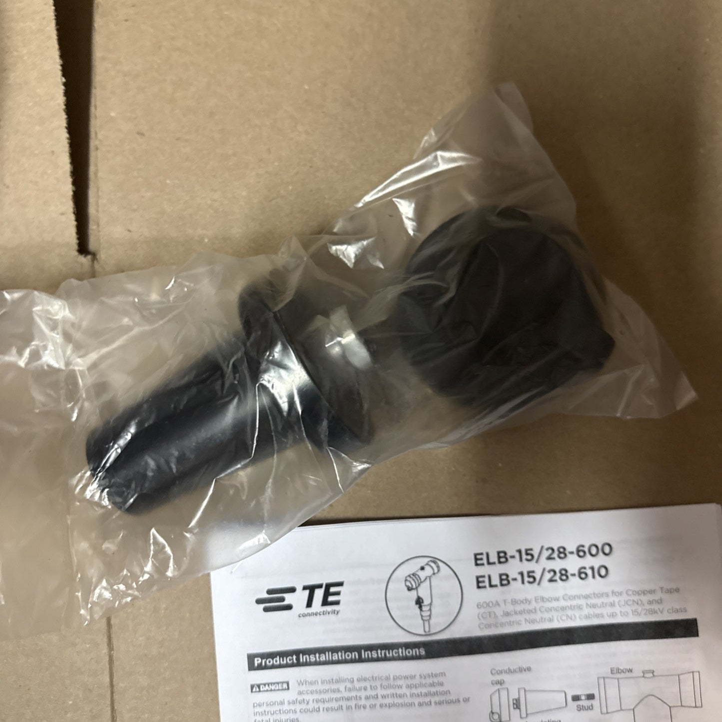 Tyco Electronics ELB-15/28-610 Dead Break Elbow Kit 25kV 600A