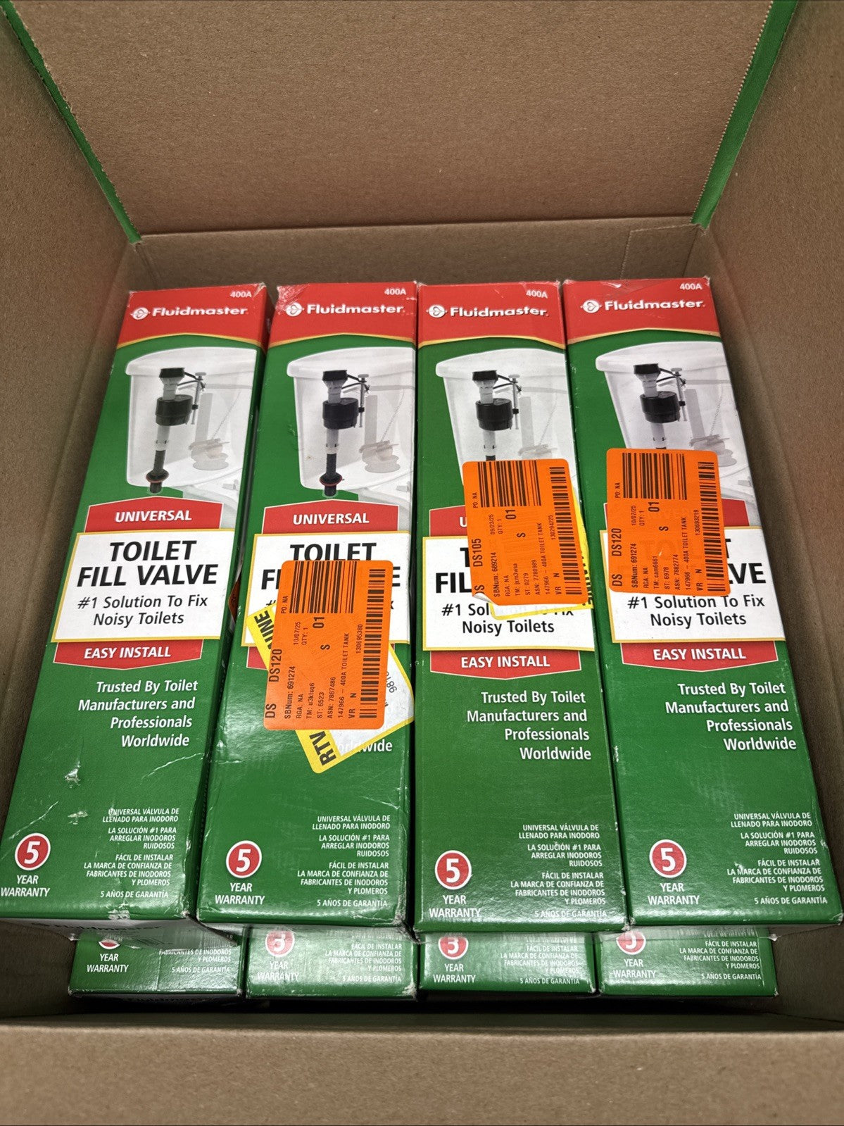 *12* PACK Fluidmaster 400A Universal Toilet Fill Valve