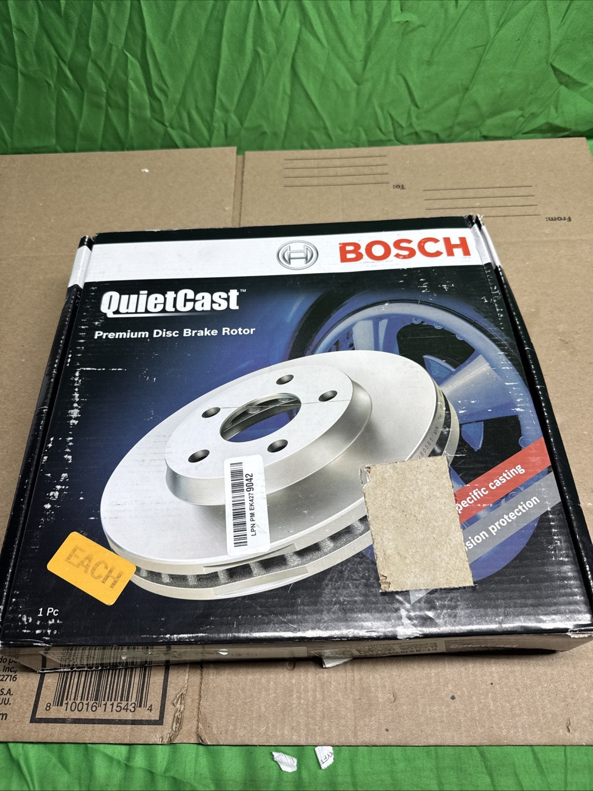 One (1): Disc Brake Rotor Rear Bosch OEM/GENUINE 26010746 0986UB0740
