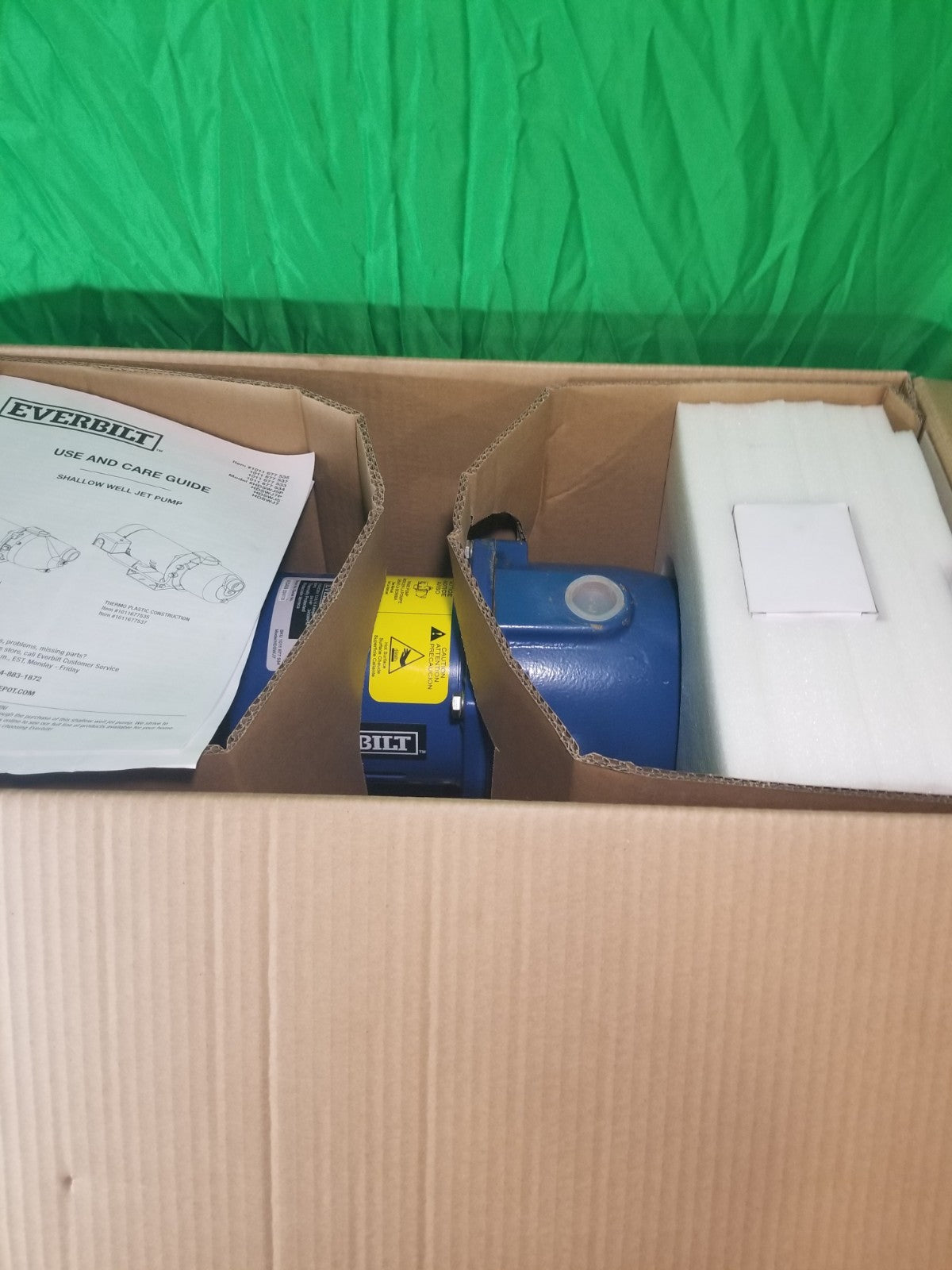 Everbilt 3/4 HP Cast Iron Shallow Well Jet Pump HDSWJ7 as is, *For Parts***