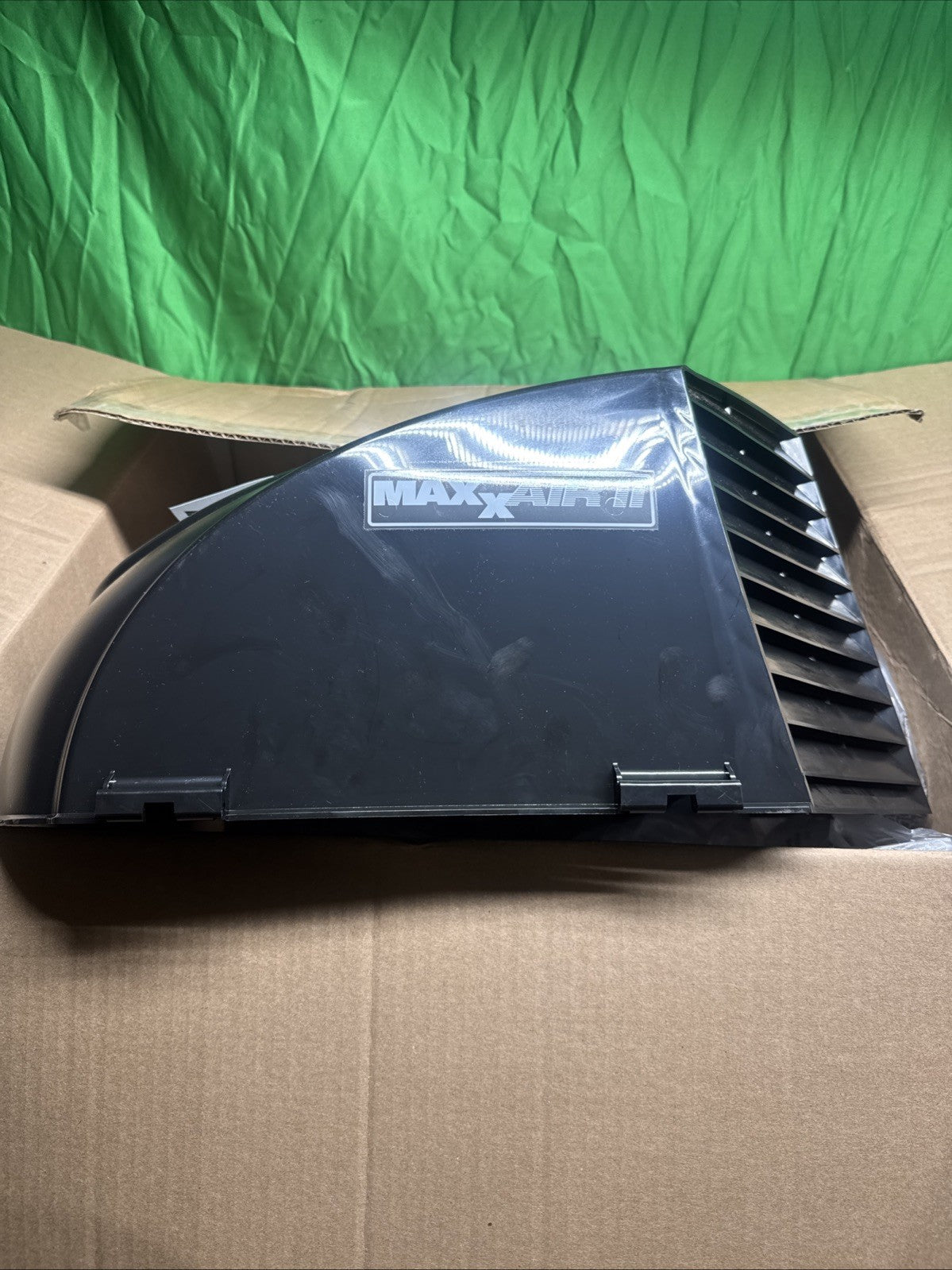 MaxxAir 00-933082 Roof Vent Cover; Maxxair II, Black.
