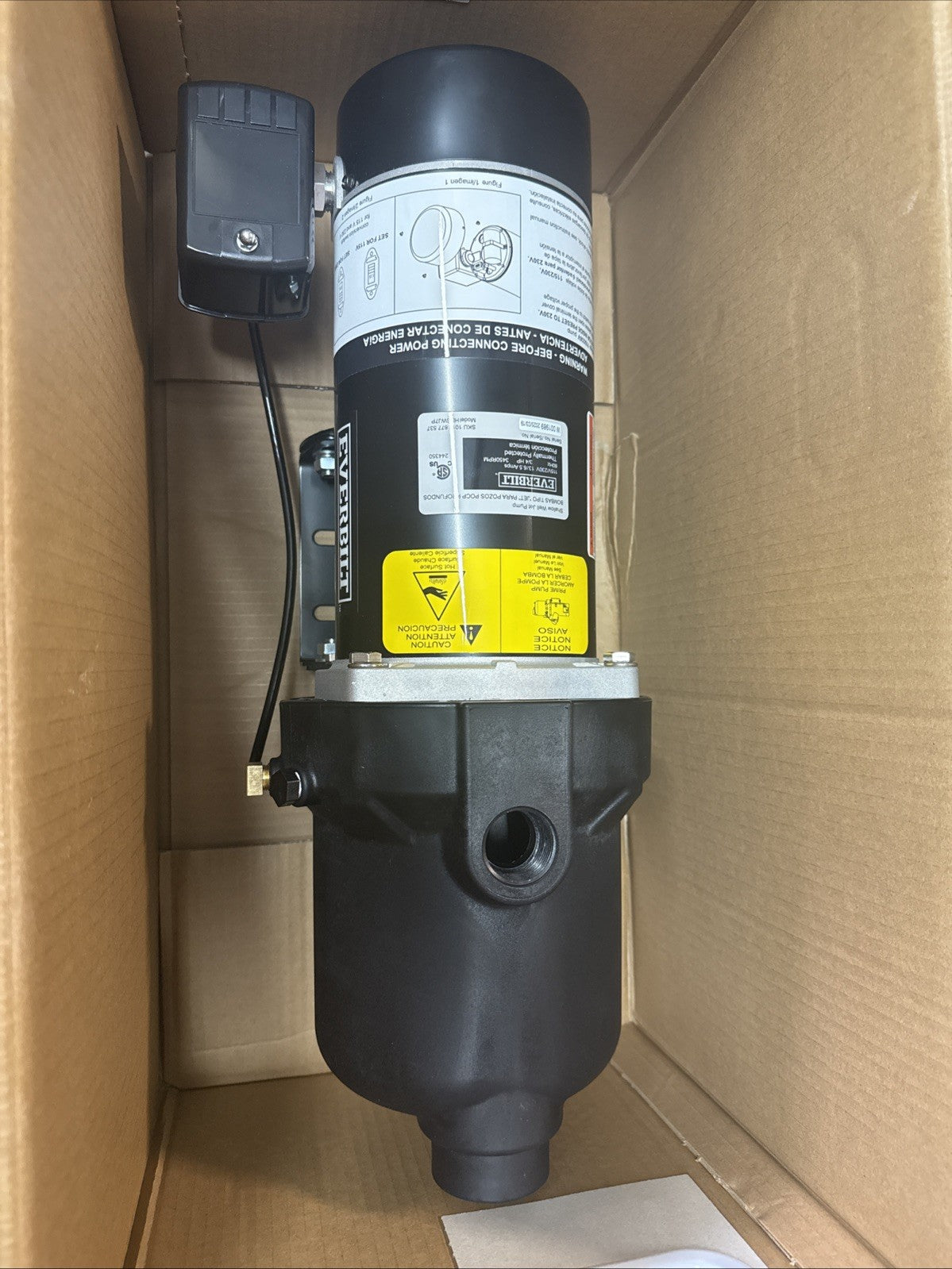 Everbilt Shallow Well Jet Pump Plastic 3/4HP HDSWJ7P NEW OPEN BOX