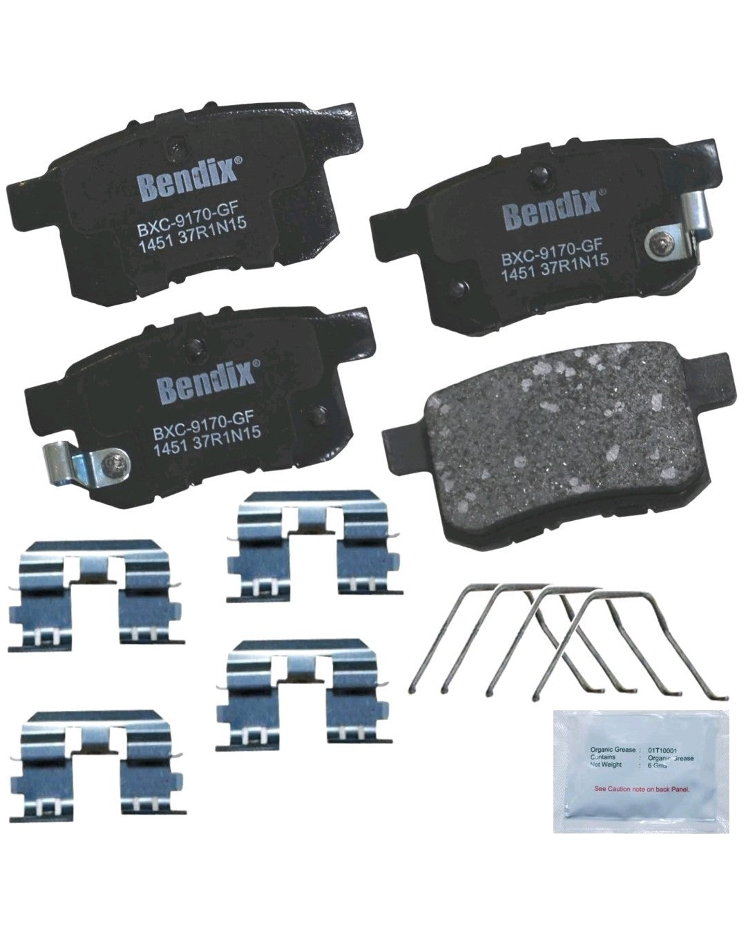 Enhanced Safety Ceramic Brake Pads Set for Acura TSX and Honda Accord Vehicles