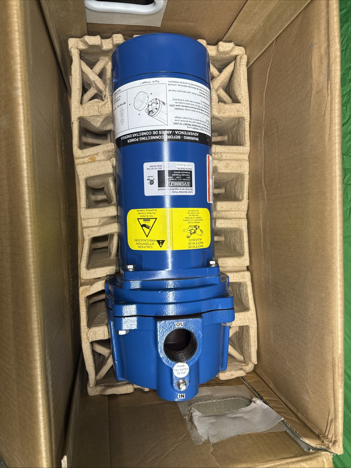 Everbilt Professional Irrigation Pump Cast Iron 2 HP Dual Voltage, HDLS20 PARTS