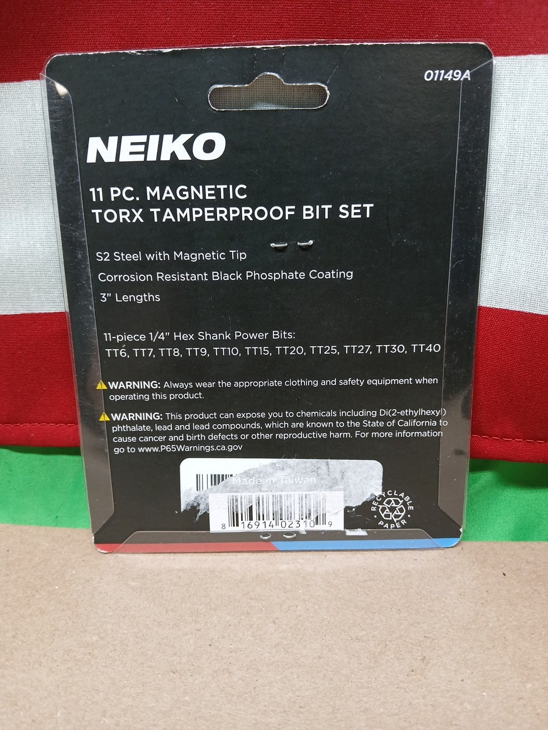 Neiko 10086A 6 Point Torx Plus Bit Socket Set, 1/4-Inch, One Size, Clear + Bits