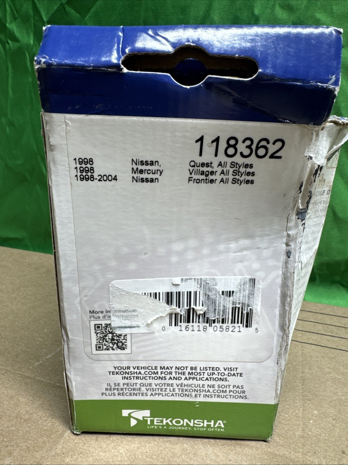 Tekonsha 118362 For 98-04 Frontier/98 Quest/Villager T-One Connector