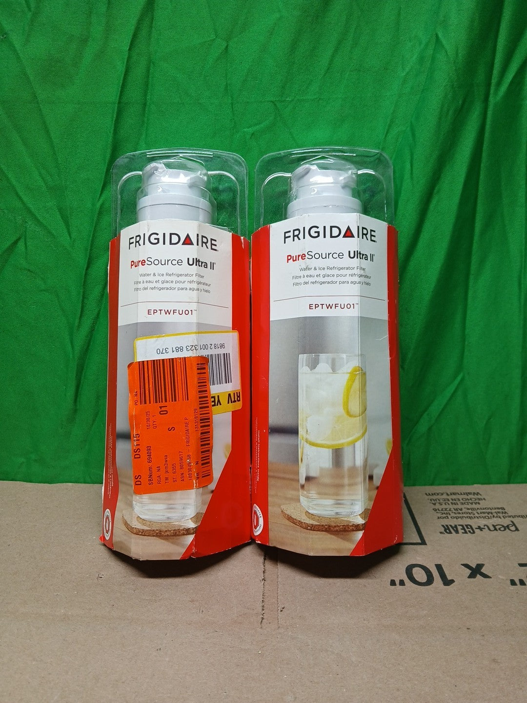 2 Pack Frigidaire EPTWFU01 Pure Source Ultra II Refrigerator Water Filter Sealed