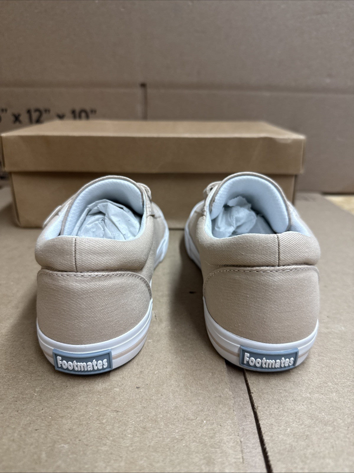 Footmates Youth 2M Jordan Strap Canvas Flats Tennis Sneakers