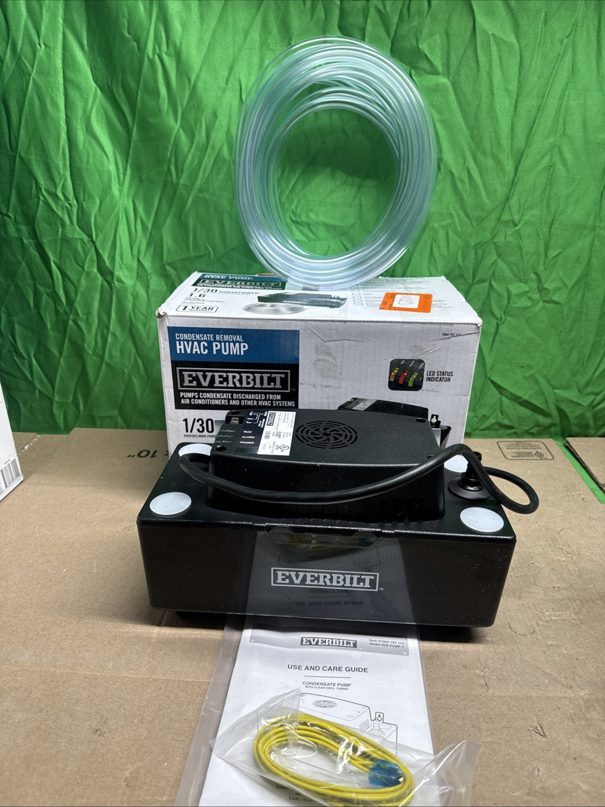 Everbilt 120-Volt Condensate Pump w/Hose EB-PUMP-T HVAC Pump NOB