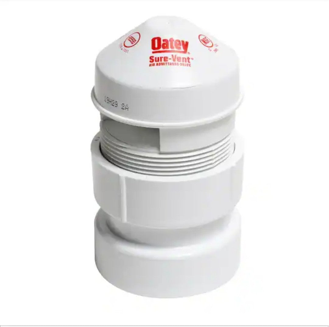 OATEY 1.5" – 2" 20 DFU SURE-VENT AAV With 1-1/2” X 2” PVC Schedule 40 NEW