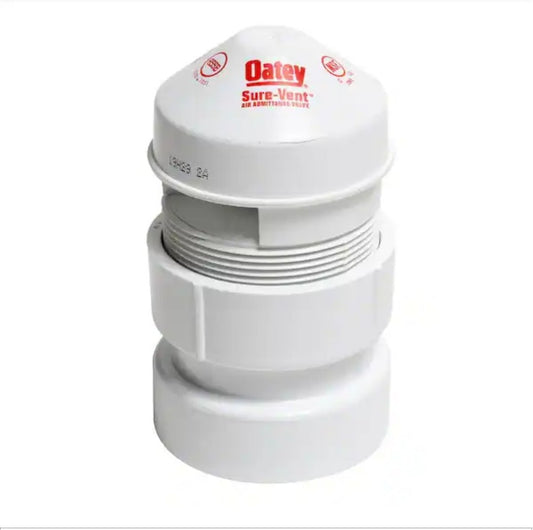 OATEY 1.5" – 2" 20 DFU SURE-VENT AAV With 1-1/2” X 2” PVC Schedule 40 NEW