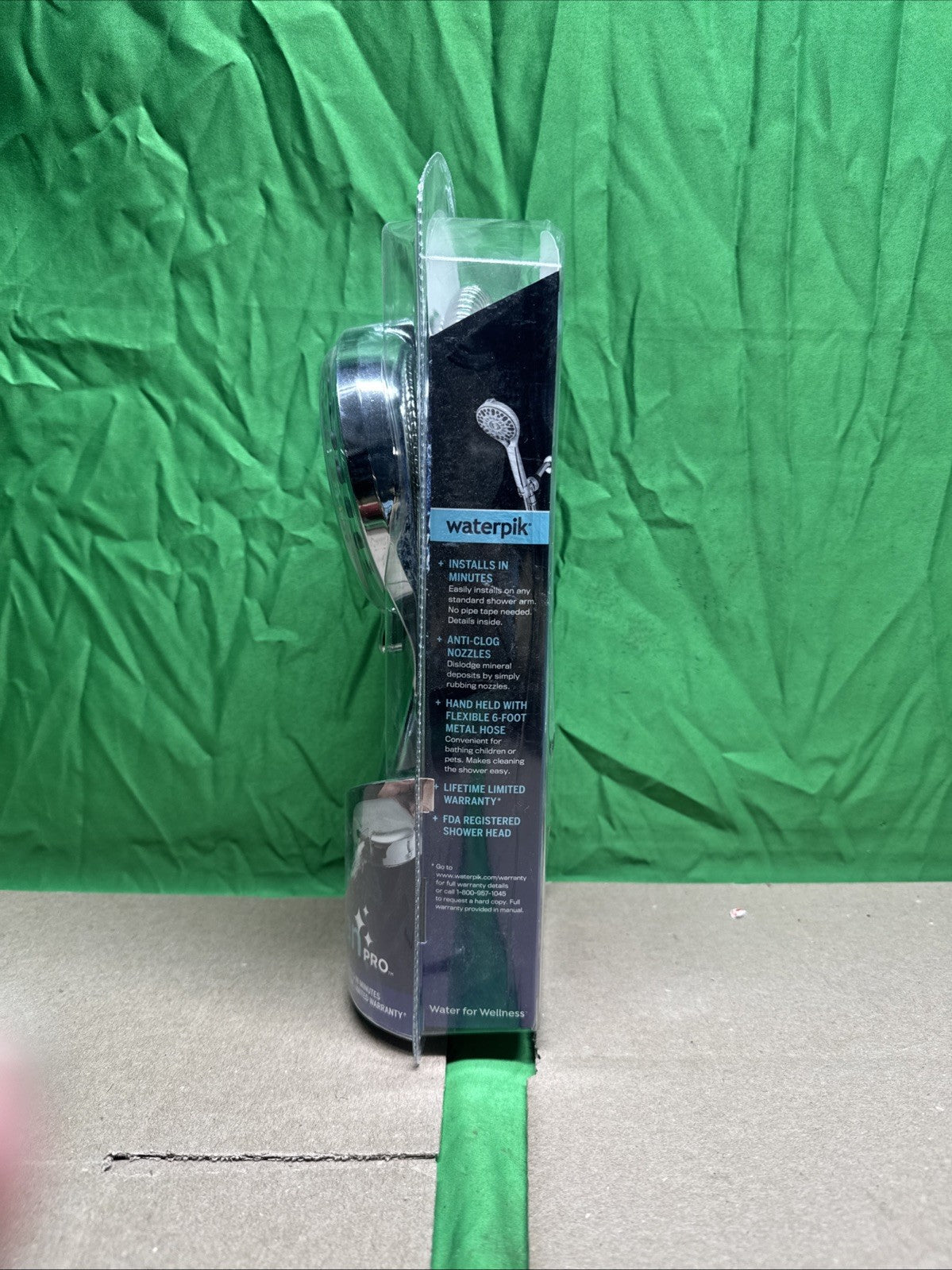 7-Spray Patterns w/ 1.8 GPM 4.75" Wall Mount Adjust Handheld Shower Head, Chrome