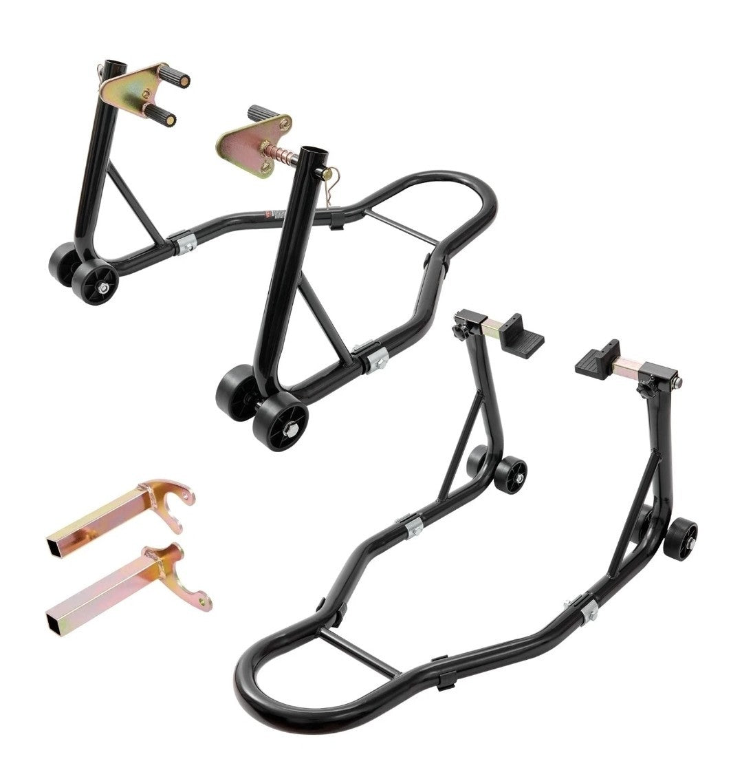VEVOR Motorcycle Stand Lift 850lbs Front Rear Combo Stand Lift Stand-Rear Wheel
