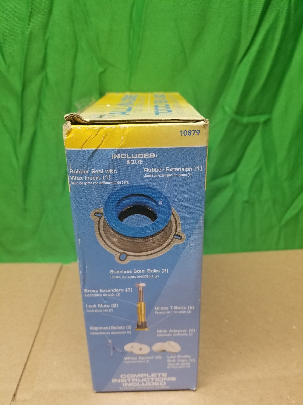 DANCO All-In-One Toilet Installation Kit 10879 Perfect Seal Zero Cut Bolts