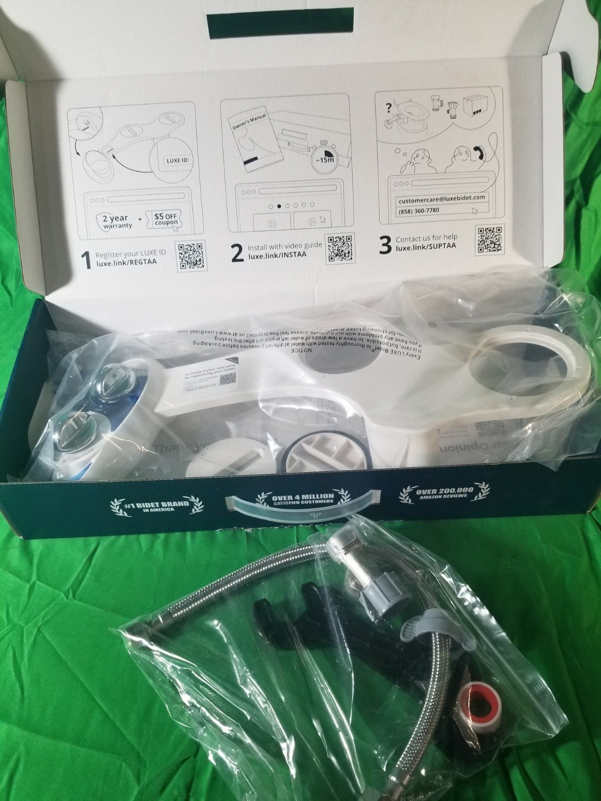 Luxe Bidet Neo 120 Self Cleaning Nozzle Fresh Water Non Electric New-Openbox