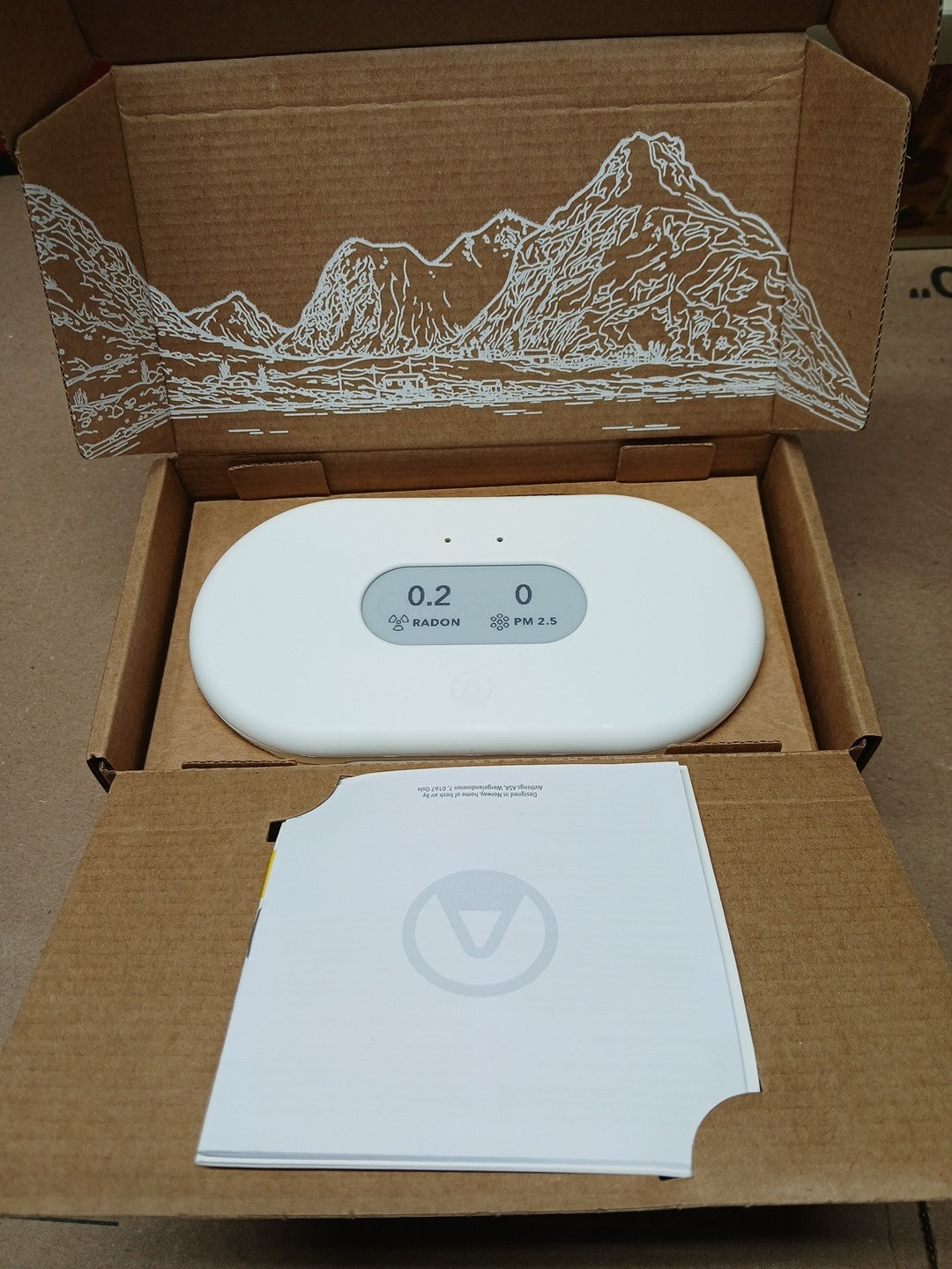 Airthings 2960 View Plus Radon & Air Quality Monitor Wi-Fi Battery New Open Box