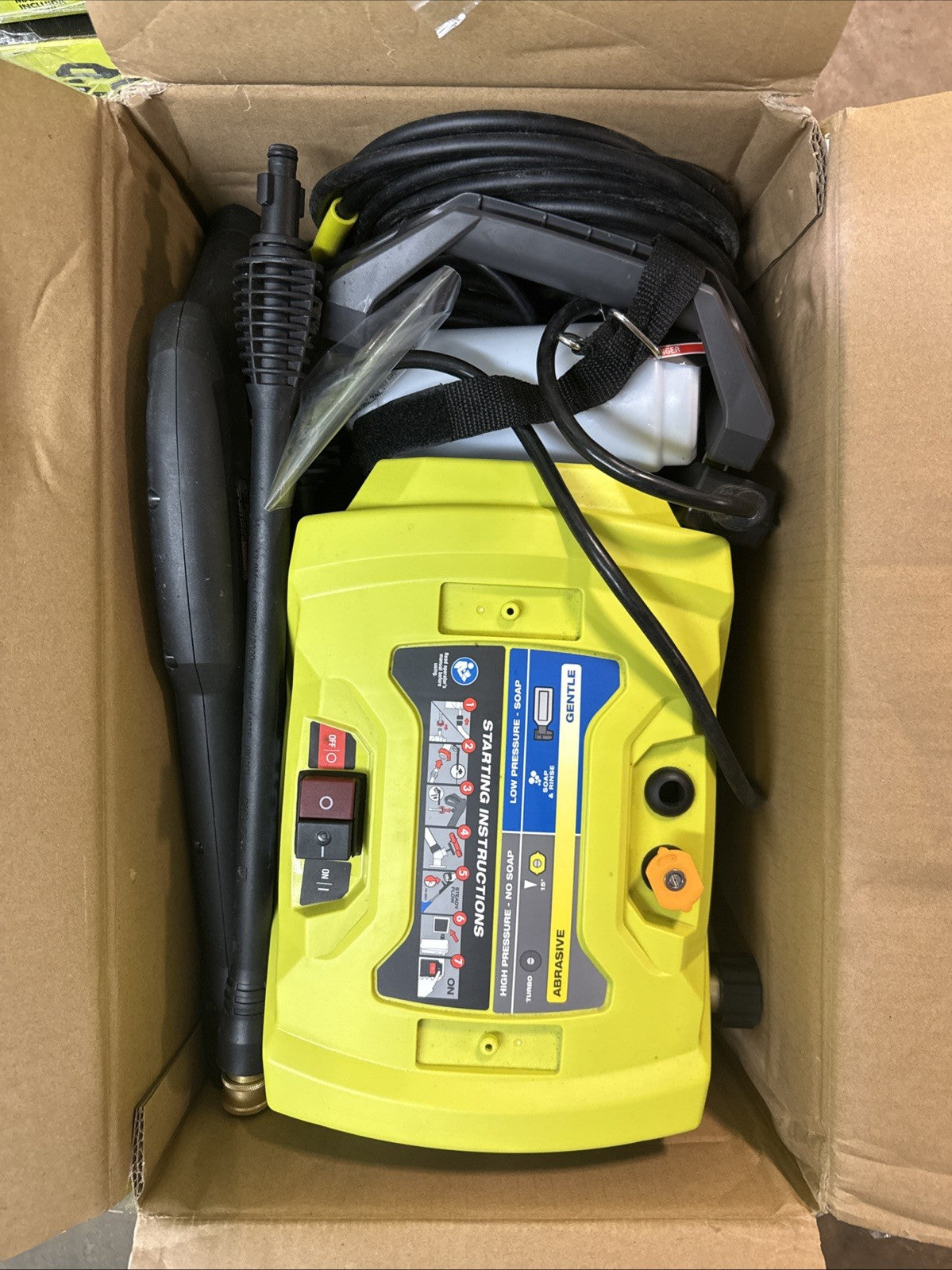 Ryobi 1800 PSI 1.2 GPM Cold Water Electric Pressure Washer RY141802 EXCELLENTCND