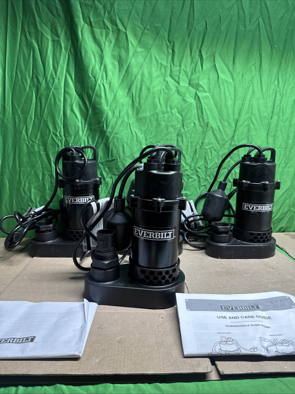 Everbilt 1/4 HP Aluminum Sump Pump w/ Tether Float Switch HDSP25W USED TESTED—-