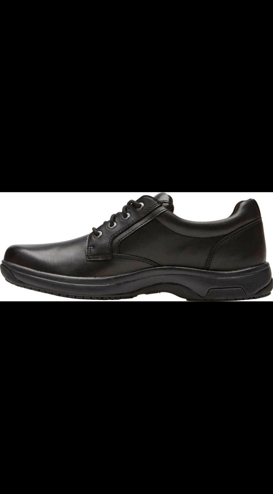 DUNHAM Men's Waterproof Slip & Oil Resistant Black Leather Service Manager Shoes