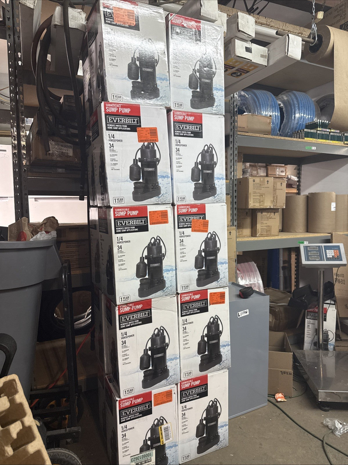 Everbilt 1/4 HP Aluminum Sump Pump w/ Tether Float Switch HDSP25W NEW OPEN BOX.