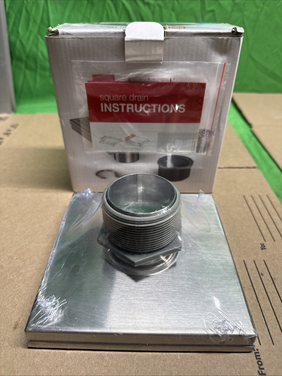 Oatey Designline 6"x 6" Square Shower Drain Stainless Steel SQUARE DESIGN