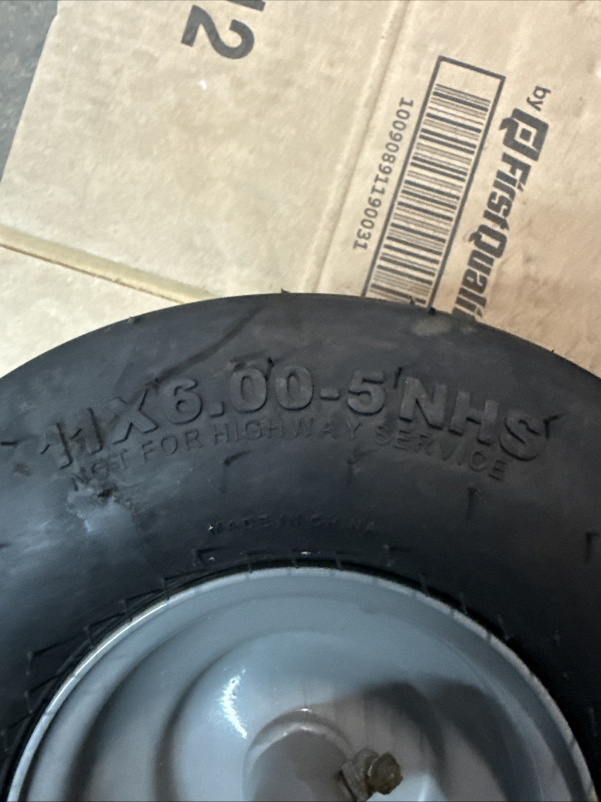 2x Part# 634-05664A Genuine Cub Cadet Caster Wheel Assembly ZT1-42 . 11x6-5 Gray