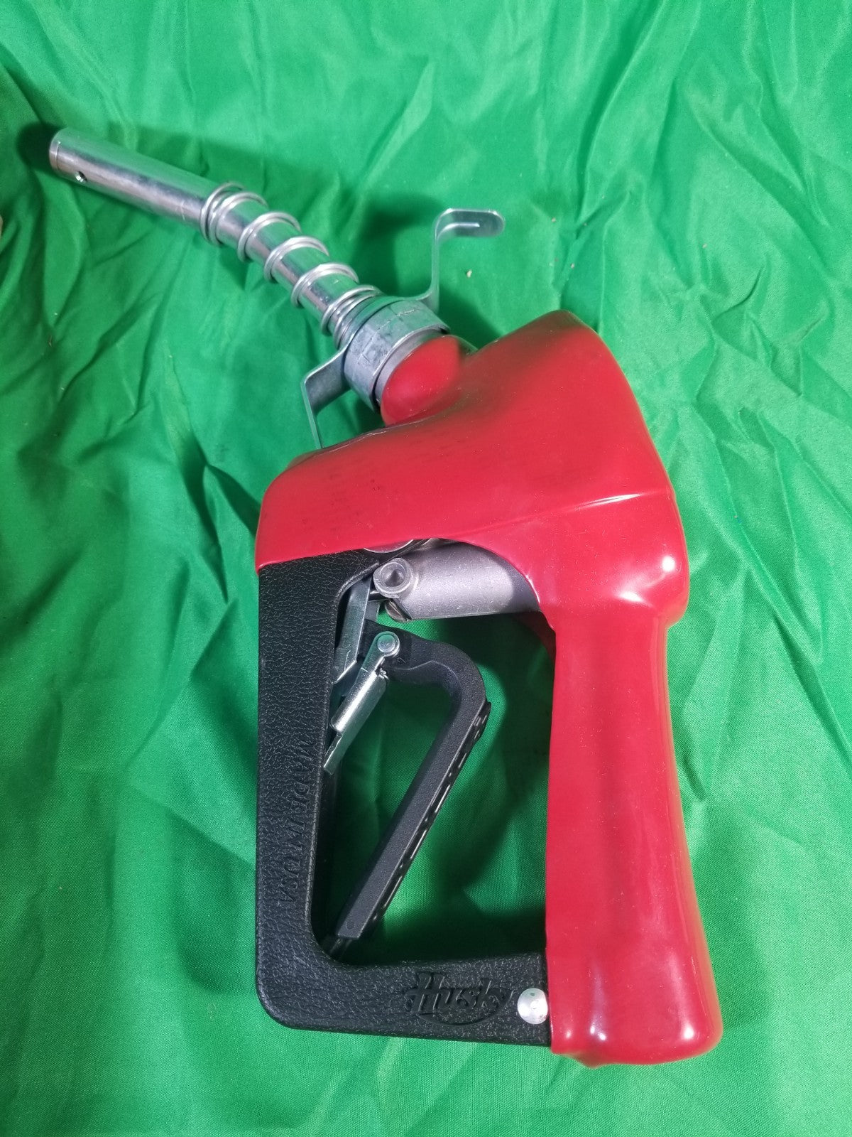 Husky 337004N-02 New XFS Unleaded Nozzle with 3-Notch Hold Open Clip, Full Gr...