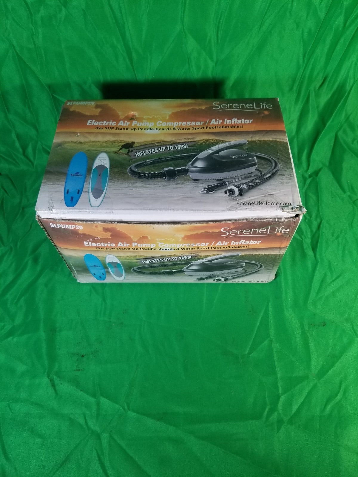 SereneLife Electric Air Pump for SUP Inflatables Quick Inflator SLPUMP20