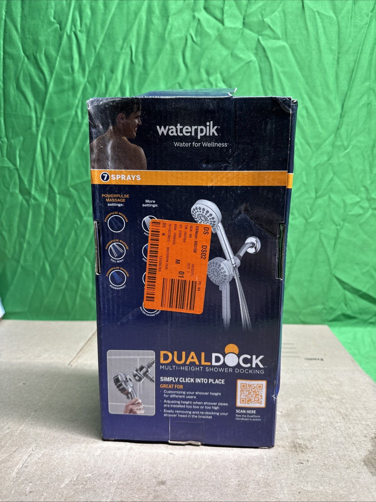 NOB Dualdock Multi-height 7spray wallmount handheld showerhead