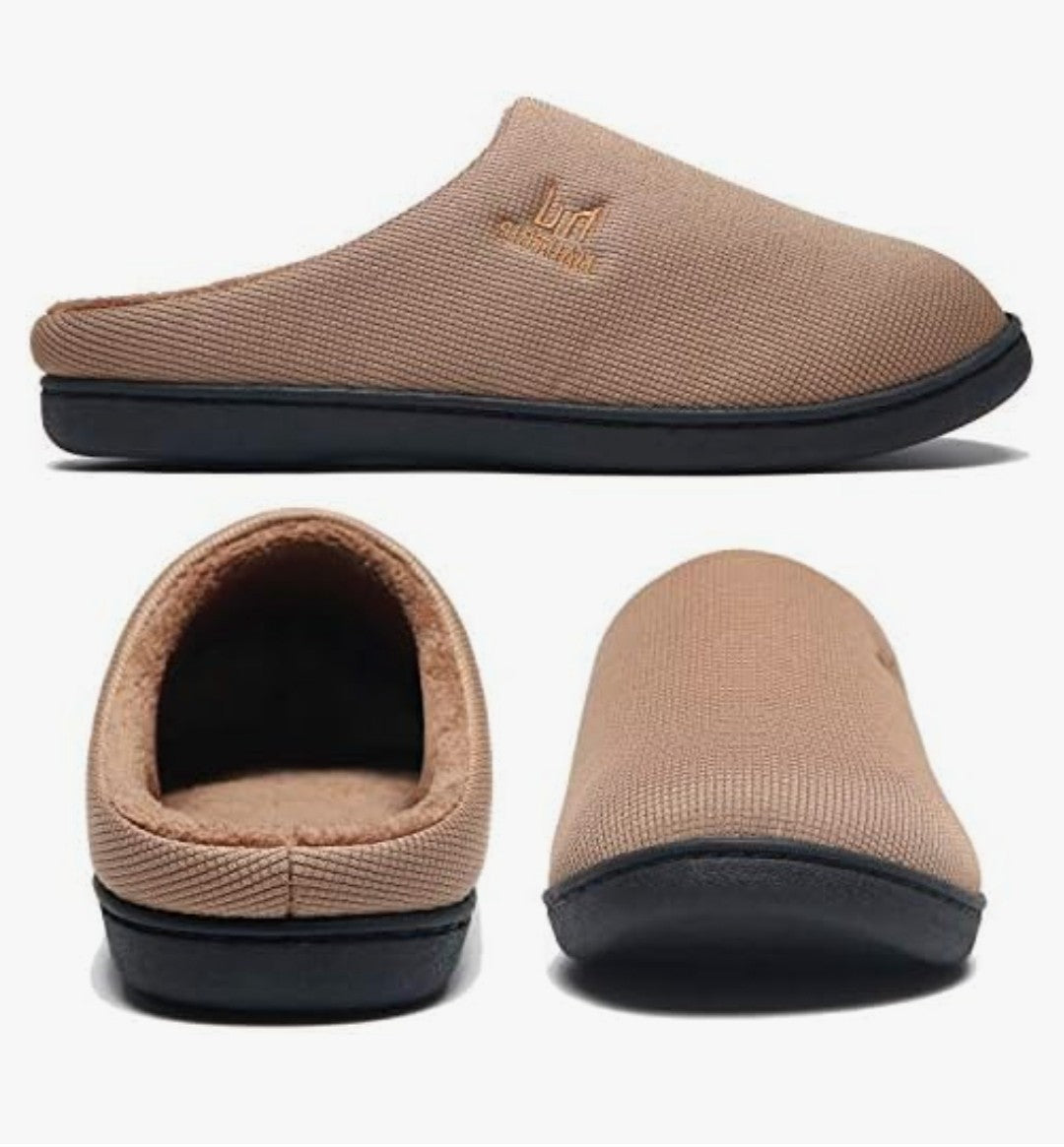 Memory Foam Clog Slippers for Men House Indoor OutdoorCozy Winter Warm Non Slip