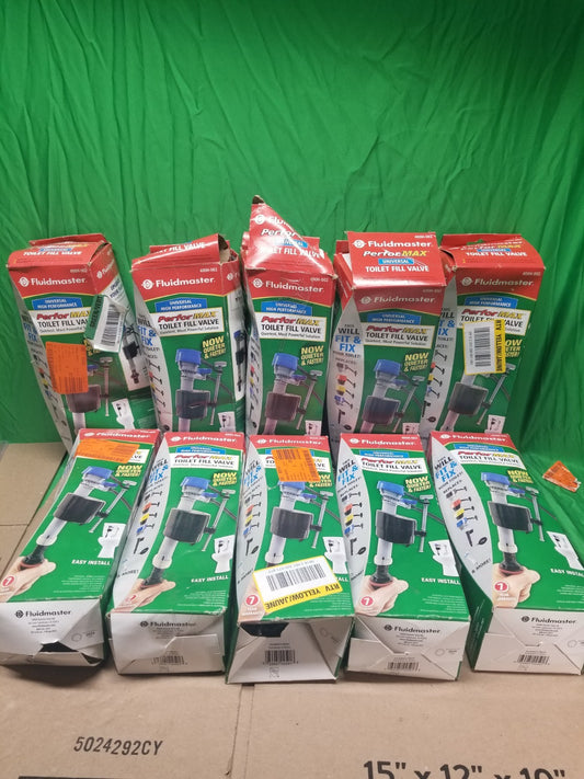 LOT OF 10 Fluidmaster 400H-002 Performax Universal Toilet Fill Valve
