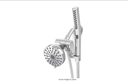 Waterpik 12-spray 5 in. High PressureDual Shower Head and Handheld Shower Head