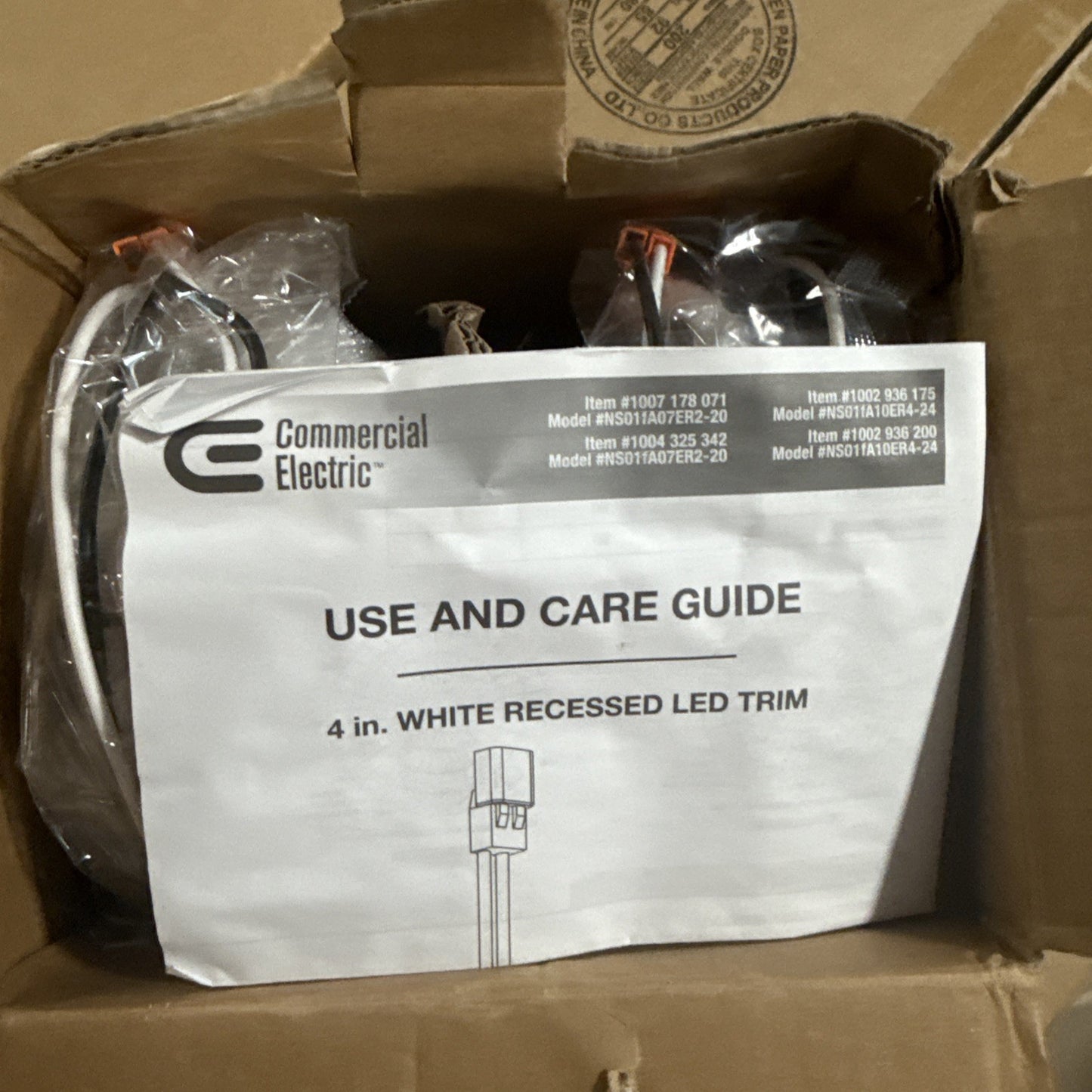 Commercial Electric 4 in. Color Temperature Selectable Integrated LED Recessed