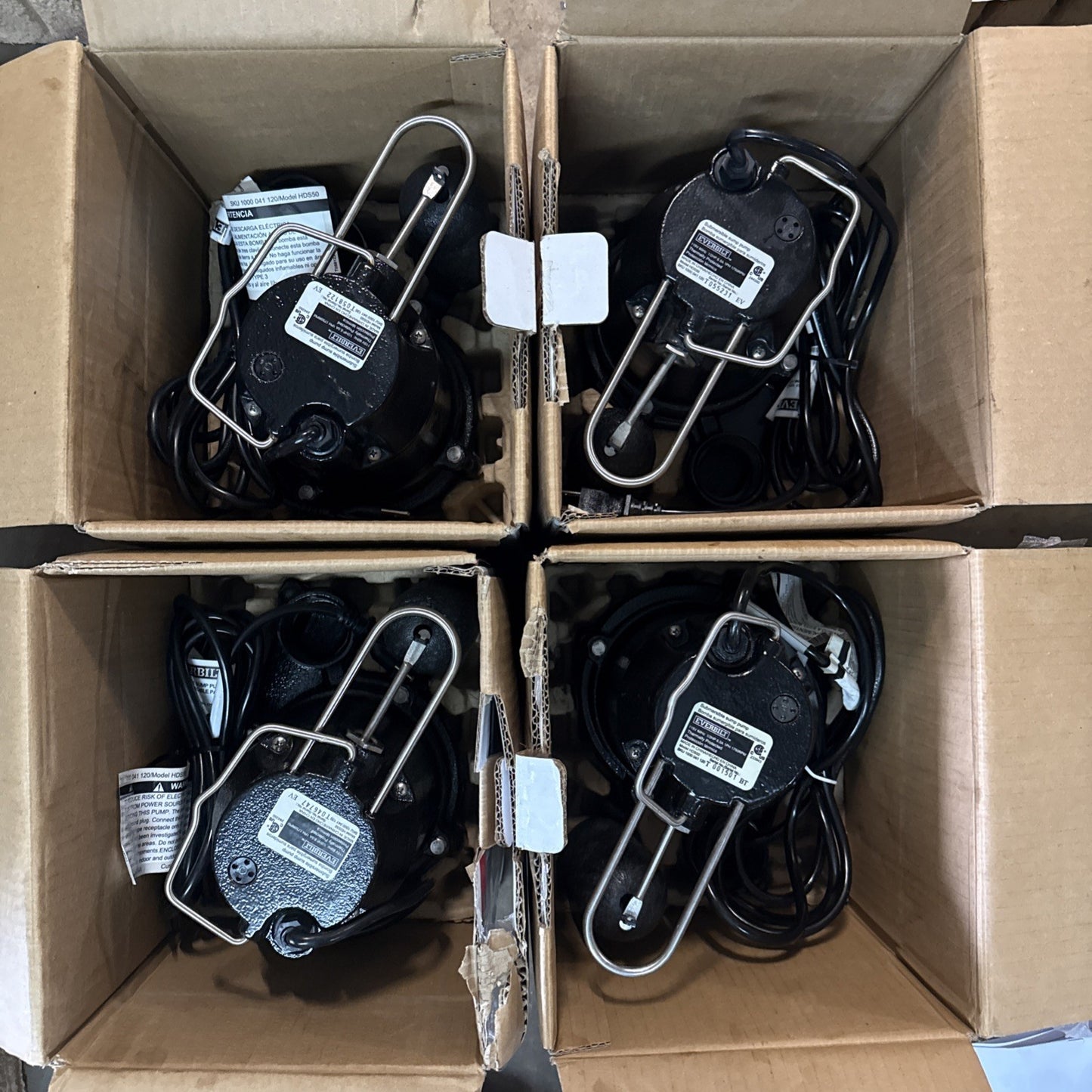 Everbilt 1/2 HP Cast Iron Sump Pump Model # HDS50 OPEN BOX