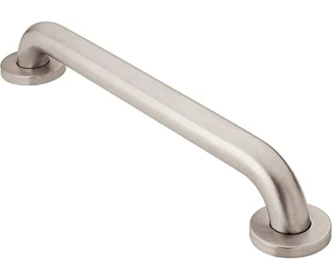 MOEN Grab Bar Assist Handle Bath Concealed Peened Stainless Steel 24 X 1-1/2  In